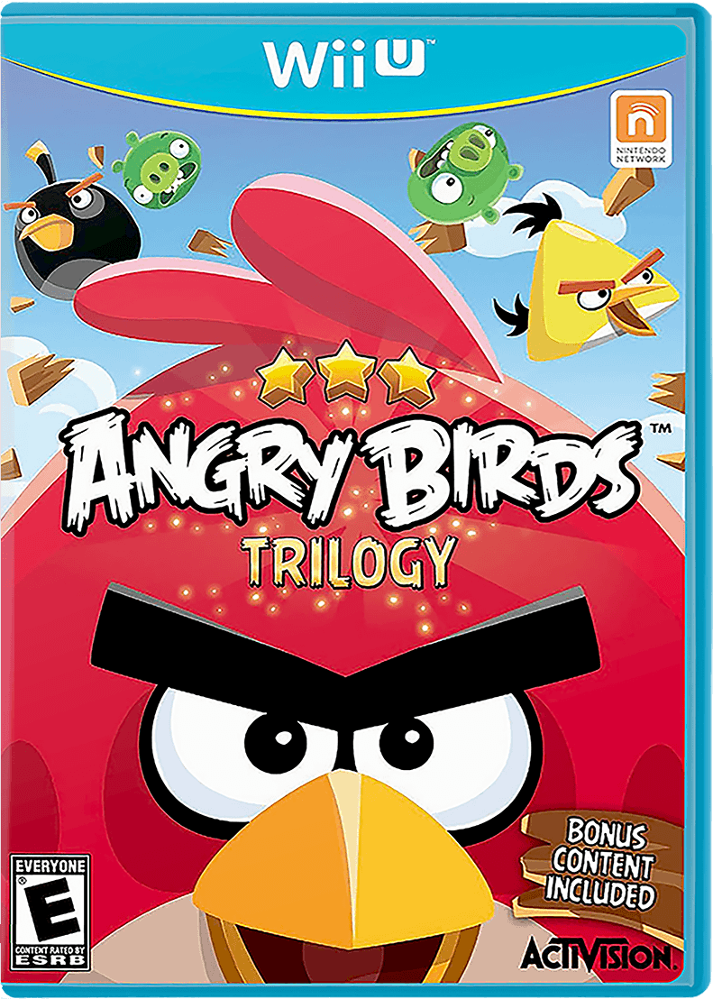 Angry Birds Trilogy box art for Wii U